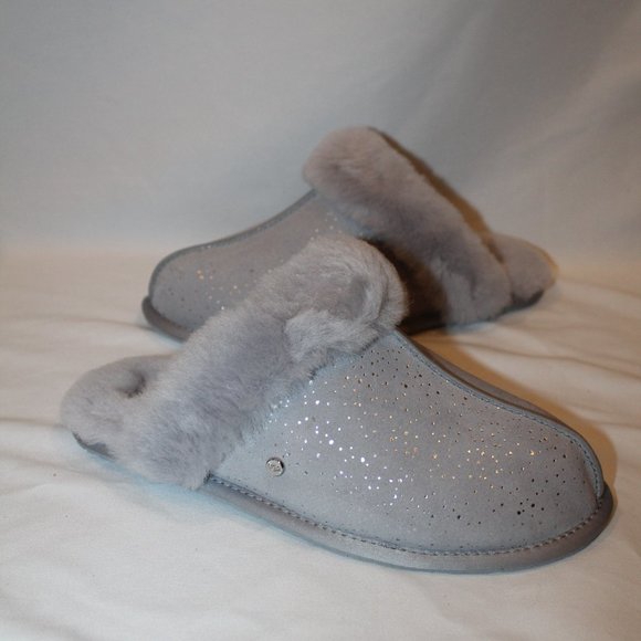 UGG Gray Sparkle Slippers - Picture 2 of 8